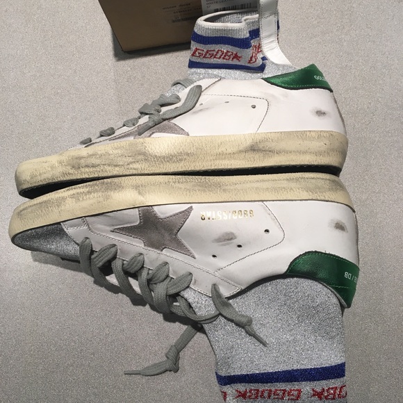 Golden Goose White Superstar Sock High-Top 37 NIB - Picture 5 of 8